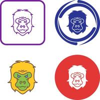 Gorilla Icon Design vector