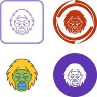 Orangutan Icon Design vector