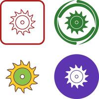 Saw Blade Icon Design vector