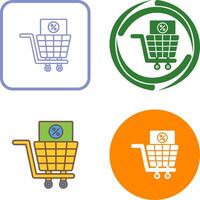 Shopping Tax Icon Design vector