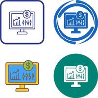 Stock Market Icon Design vector