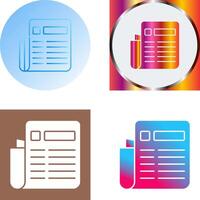 News Paper Icon Design vector