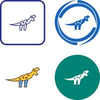 Dinosaur Icon Design vector