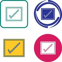 Checkbox Icon Design vector