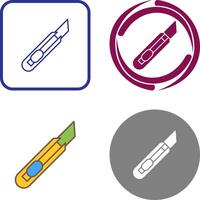 Stationery Knife Icon Design vector