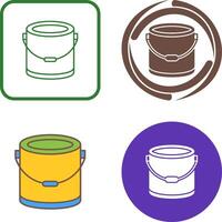 Paint Bucket Icon Design vector