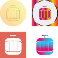 Cable Car Icon Design vector