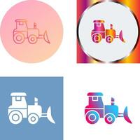 Industrial Tractor Icon Design vector