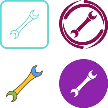 Spanner Icon Design vector