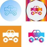 Monster Truck Icon Design vector