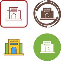 Museum Building Icon Design vector