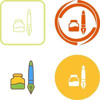 Ink and Pen Icon Design vector