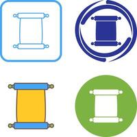 Scroll of Paper Icon Design vector