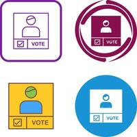 Candidate Banner Icon Design vector