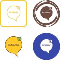 Message Bubbles Icon Design vector