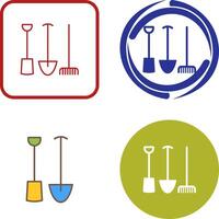Gardening Tools Icon Design vector