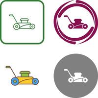 Lawn Mower Icon Design vector