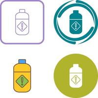 Pesticide Bottle Icon Design vector