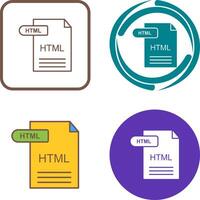 HTML Icon Design vector