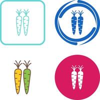 zanahorias icono diseño vector