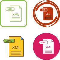 xml icono diseño vector