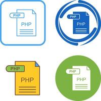 PHP Icon Design vector