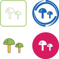 Mushrooms Icon Design vector