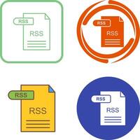 diseño de icono de rss vector