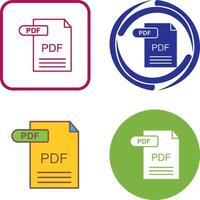 PDF Icon Design vector