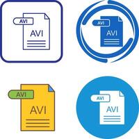 AVI Icon Design vector