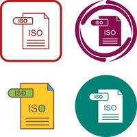 ISO Icon Design vector