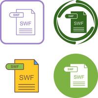 SWF Icon Design vector