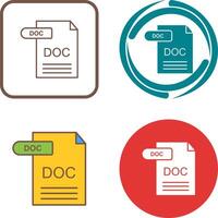 DOC Icon Design vector