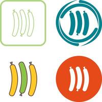 Hot Sausage Icon Design vector