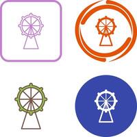 Ferris Wheel Icon Design vector