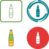 Beer Bottle Icon Design vector