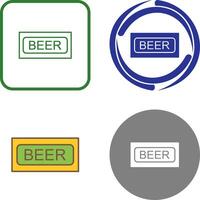 cerveza firmar icono diseño vector