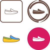 de los hombres mocasines icono diseño vector