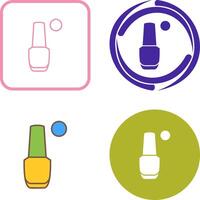 Nailpolish Icon Design vector