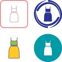 Cocktail Dress Icon Design vector