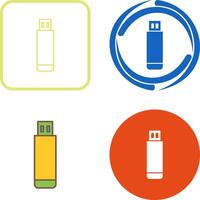 USB Drive Icon Design vector