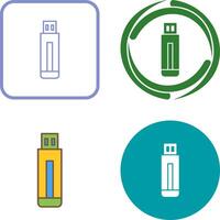 USB Drive Icon Design vector