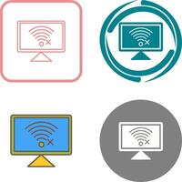 Disconnected Network Icon Design vector