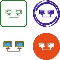Connected Systems Icon Design vector