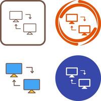 Sharing Systems Icon Design vector