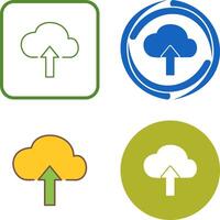 Upload to Cloud Icon Design vector