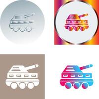 Infantry Tank Icon Design vector