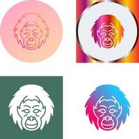 Orangutan Icon Design vector