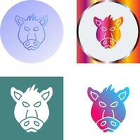 Pig Icon Design vector