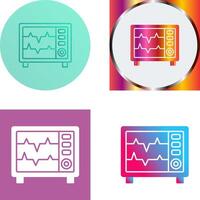 Heart Rate Monitor Icon Design vector